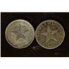 Image 1 : 1915 & 1920 CUBA SILVER 10 CENTAVO COINS .1446