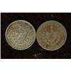 Image 2 : 1915 & 1920 CUBA SILVER 10 CENTAVO COINS .1446