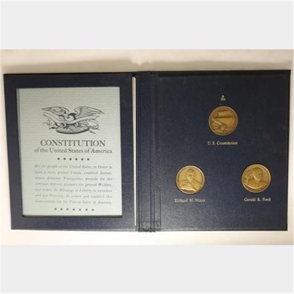 DANBURY MINT DEMOCRACY IN ACTION FOLIO. CONTAINS: