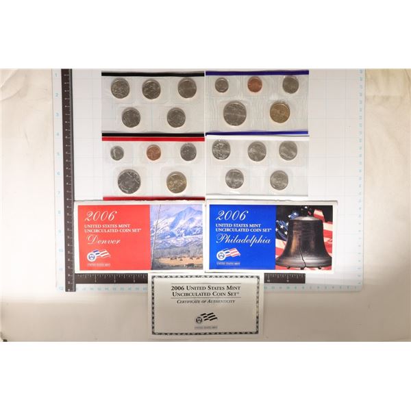 2006 US MINT SET (UNC) P/D (WITH ENVELOPES)