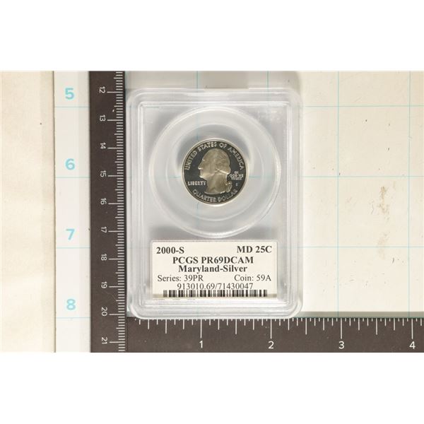 2000-S SILVER MARYLAND QUARTER PCGS PR69 DCAM