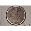 Image 1 : 1846 SILVER SEATED LIBERTY HALF DOLLAR SCRATCHED