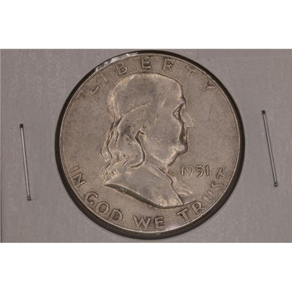 1951 SILVER FRANKLIN HALF DOLLAR