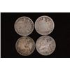 Image 1 : 1853, 54, 56 & 1890 SILVER SEATED LIBERTY DIMES