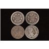 Image 2 : 1853, 54, 56 & 1890 SILVER SEATED LIBERTY DIMES