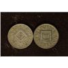 Image 1 : 2-1925 AUSTRIA SILVER 1/2 SCHILLING COINS .1342