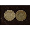 Image 2 : 2-1925 AUSTRIA SILVER 1/2 SCHILLING COINS .1342