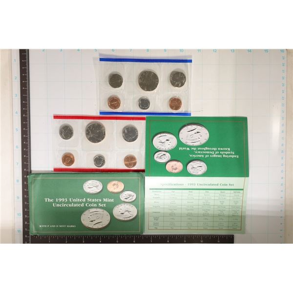 1993 US MINT SET (UNC) P/D (WITH ENVELOPE) AND