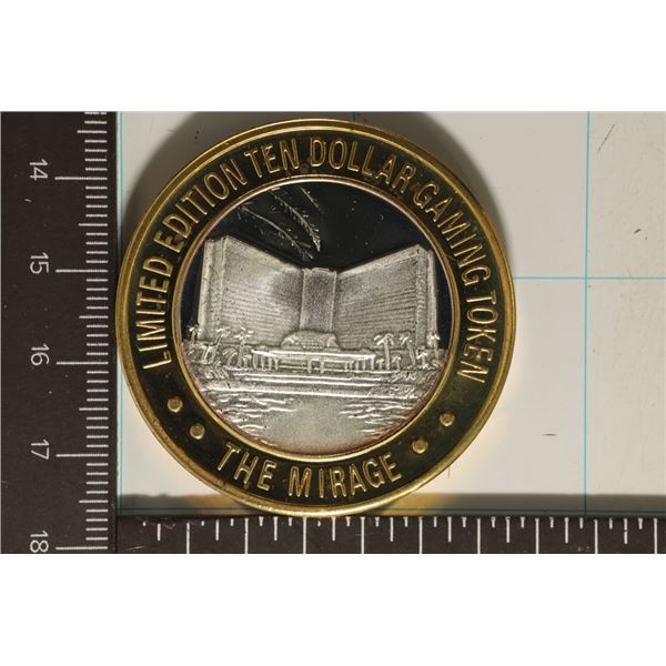 CASINO $10 SILVER TOKEN (UNC)  THE MIRAGE