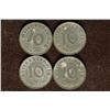 Image 2 : 1940-E, 1941-B & 2-1943-F, A GERMAN 10 PFENNING
