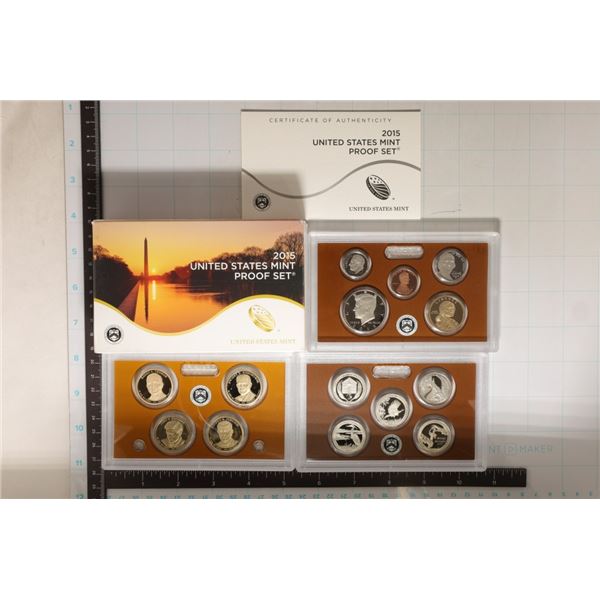 2015 US PROOF SET (WITH BOX) & WITH CERTIFICATE