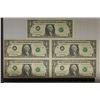 Image 1 : 5-1995 US $1 FRN'S WITH CONSECUTIVE SERIAL NUMBERS