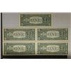 Image 2 : 5-1995 US $1 FRN'S WITH CONSECUTIVE SERIAL NUMBERS