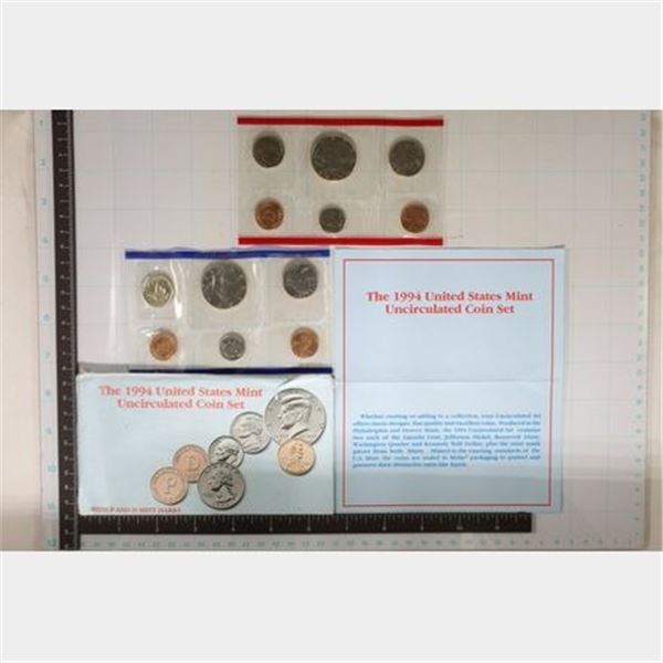 1994 US MINT SET (UNC) P/D (WITH ENVELOPE) AND