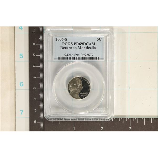 2006-S RETURN TO MONTICELLO NICKEL PCGS PR69 DCAM
