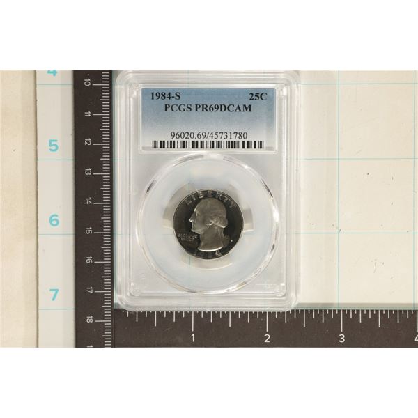1984-S WASHINGTON QUARTER PCGS PR69 DCAM