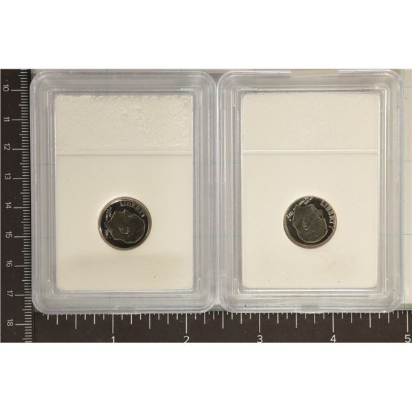 2 PROOF ROOSEVELT DIMES: 1977-S & 1990-S