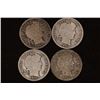 Image 1 : 1892, 1901, 1910 & 1912 SILVER BARBER DIMES