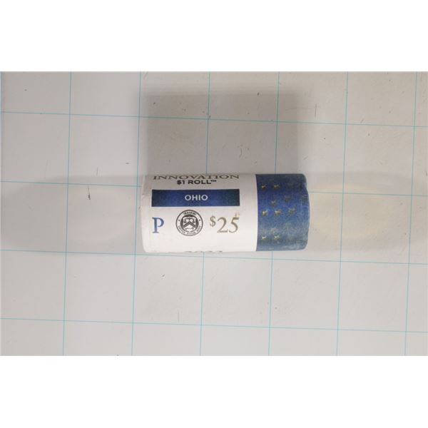 2023-P SOILD DATE  $25 UNC ROLL OF OHIO AMERICAN