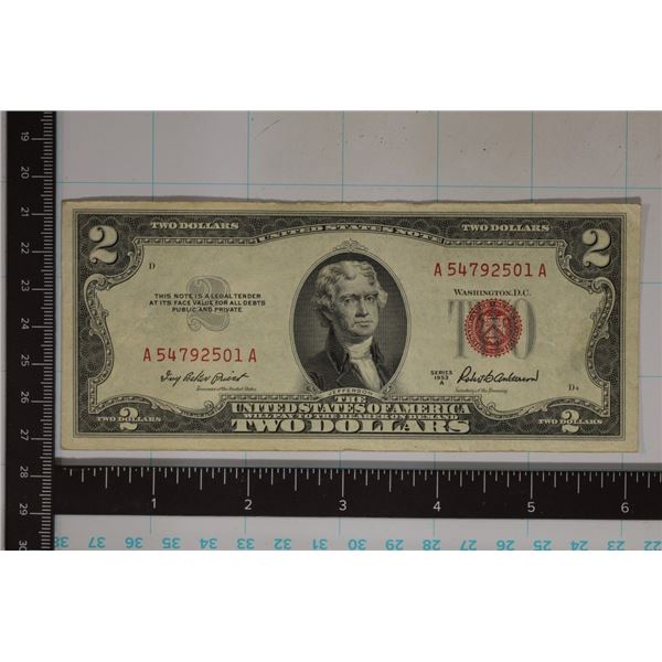 1953-A US $2 RED SEAL NOTE