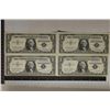 Image 1 : 4 CRISP UNC US $1 SILVER CERTIFICATES: 2 SETS OF