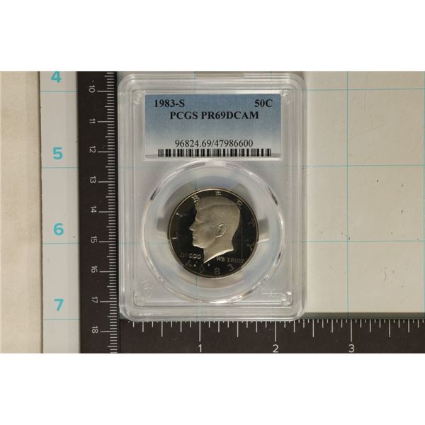 1983-S KENNEDY HALF DOLLAR PCGS PR69 DCAM