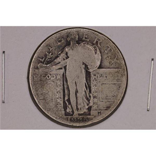1925 SILVER STANDING LIBERTY QUARTER