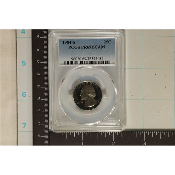 1984-S WASHINGTON QUARTER PCGS PR69 DCAM