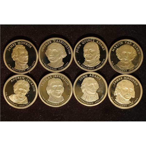 8 PRESIDENTIAL PROOF DOLLARS: 2007-S GEORGE