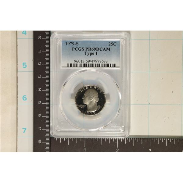 1979-S TYPE I WASHINGTON QUARTER PCGS PR69 DCAM