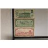 Image 2 : 3 CANADA BILLS: 1954-$1, 1954-$2 & 1973-$1