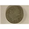 Image 1 : 1958 AUSTRIA SILVER 10 SHILLINGS .1543 OZ. ASW