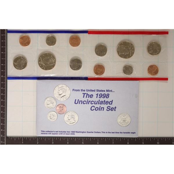 1998 US MINT SET (UNC) P/D (WITH ENVELOPE)