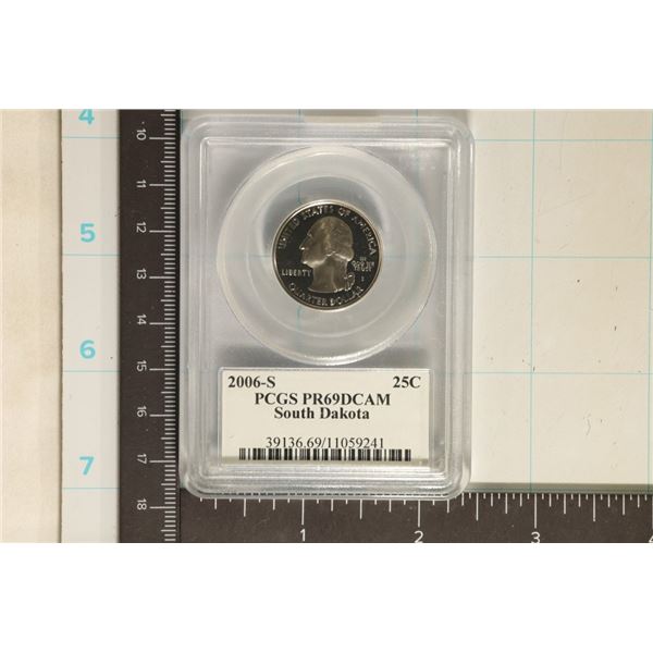 2006-S SOUTH DAKOTA QUARTER PCGS PR69 DCAM