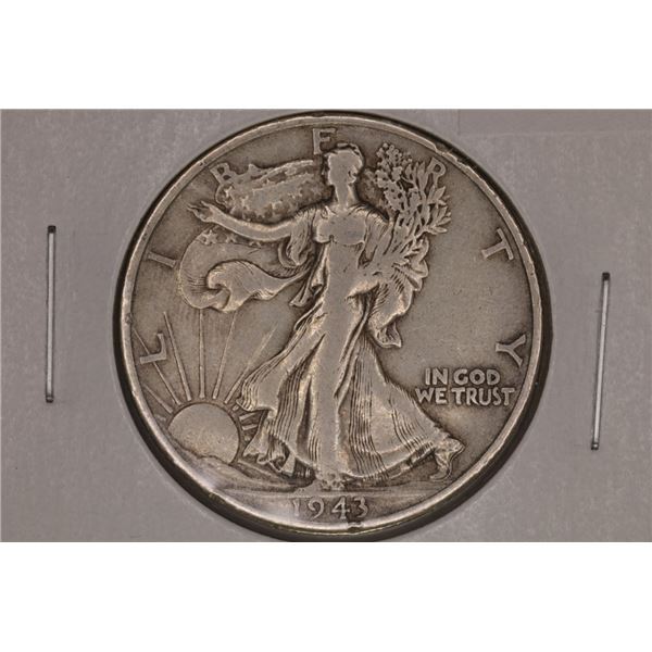 1943-S SILVER WALKING LIBERTY HALF DOLLAR