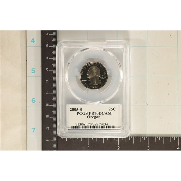 2005-S OREGON QUARTER PCGS PR70 DCAM