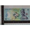 Image 1 : 2011 NEGARA BRUNEI $1 CRISP UNC COLORIZED BILL