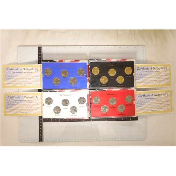 4-2006 US STATE QUARTER SET IN BOXES WITH CERTS,