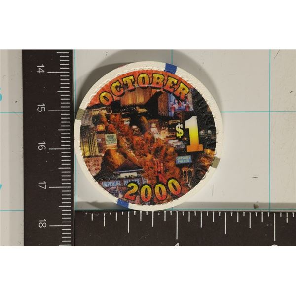 OCT. 2000 FOUR QUEENS $1 LIMITED EDITION POKER