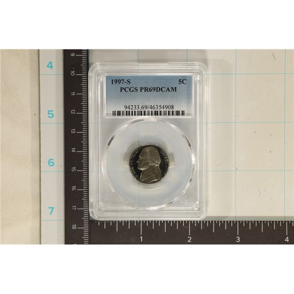 1997-S JEFFERSON NICKEL PCGS PR69 DCAM