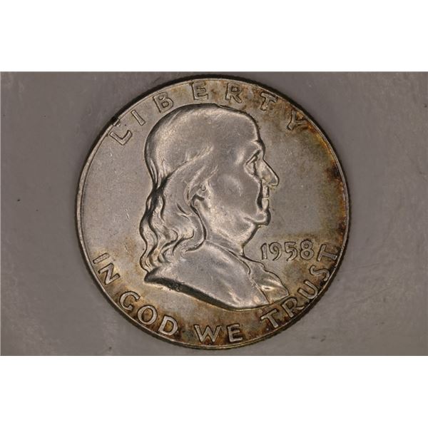 1958 SILVER FRANKLIN HALF DOLLAR