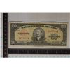 Image 1 : 1949 CUBA 20 PESO BILL "ANTONIO MACEO"