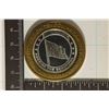 Image 1 : CASINO $10 SILVER TOKEN (UNC) AMERICA THE