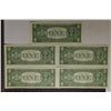 Image 2 : 5-CRISP UNC CONSECUTIVE # US $1 SILVER CERTS