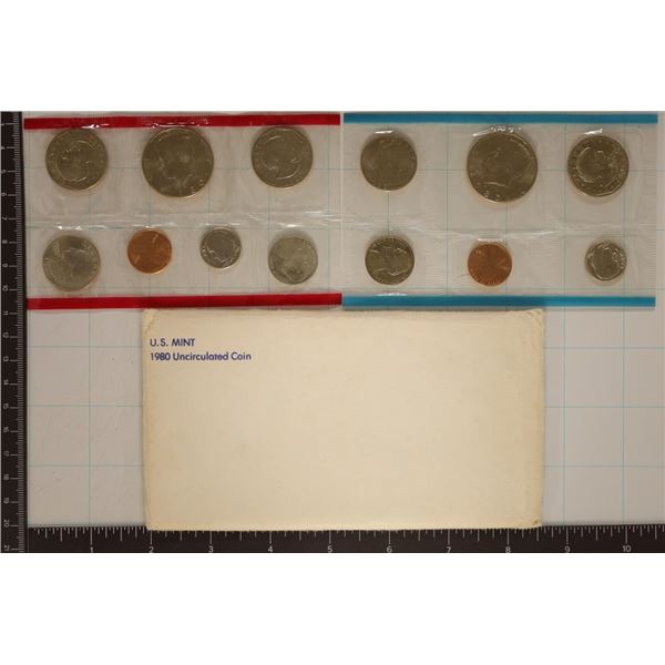 1980 US MINT SET (UNC) P/D/S (WITH ENVELOPE)