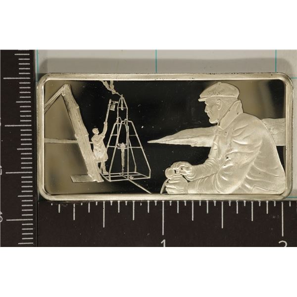 1.04 OZ. PF STERLING SILVER ROCKET INGOT 1ST