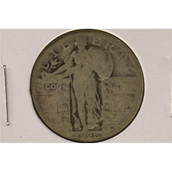 1926 SILVER STANDING LIBERTY QUARTER