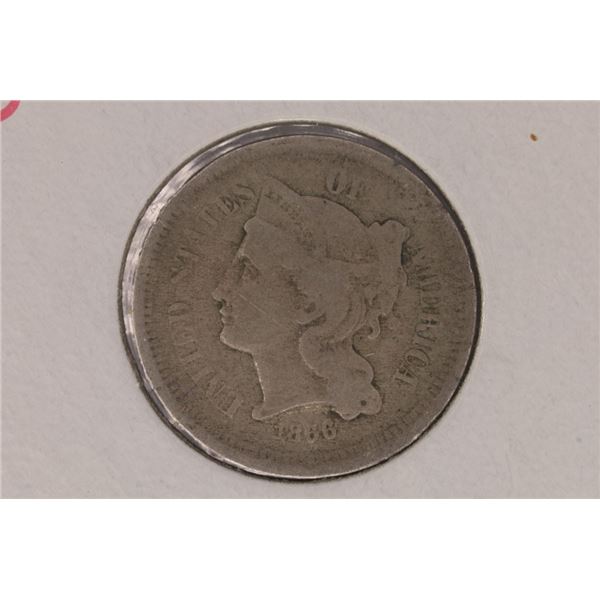 1866 THREE CENT PIECE (NICKEL)