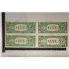 Image 2 : 4-US $1 SILVER CERTIFICATES: 1935-F, 2-1957 & 57-A