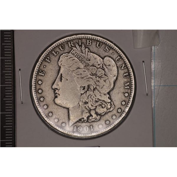 1901-O MORGAN SILVER DOLLAR WHIZZED